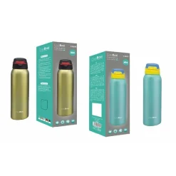 THERMOS BOTTIGLIA ACCIAIO TERMOS 500ML BORRACCIA TERMICA PORTA VIVANDE TX-9075