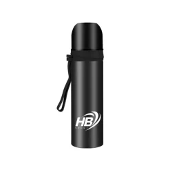 THERMOS PORTATILE 500 ML IN ACCIAIO PER BEVANDE CALDE IN VIAGGIO GITA CAMPEGGIO