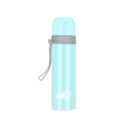 THERMOS PORTATILE 500 ML IN ACCIAIO PER BEVANDE CALDE IN VIAGGIO GITA CAMPEGGIO