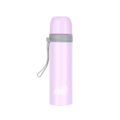 THERMOS PORTATILE 500 ML IN ACCIAIO PER BEVANDE CALDE IN VIAGGIO GITA CAMPEGGIO