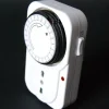 TIMER PROGRAMMATORE MECCANICO ANALOGICO GIORNALIERO CON PRESA BIPASSO 16A 24 ORE