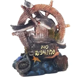 TIMONE PESCI ORNAMENTO PER ACQUARIO 14X10X15CM SOTTOMARINO DECORAZIONI