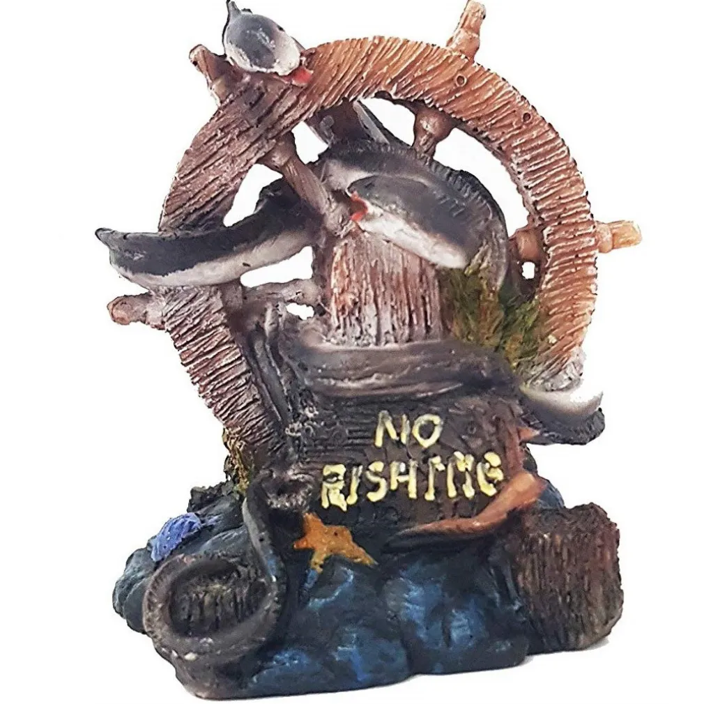 TIMONE PESCI ORNAMENTO PER ACQUARIO 14X10X15CM SOTTOMARINO DECORAZIONI