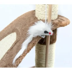 TIRAGRAFFI NOBLEZA ALBERO GATTI CON CORDA E PALLINA A 2 PIANI 50 X 35 X 72 CM