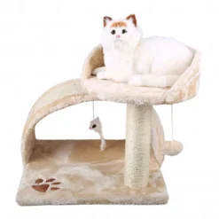 TIRAGRAFFI NOBLEZA HOUSEBOAT 2 PIANI CON CUCCIA MORBIDA 49 X 42 X 42 CM GATTI