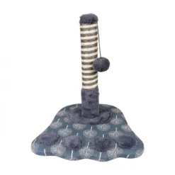 TIRAGRAFFI NOBLEZA ZAMPETTA 36 X 36 X 40 CM GRIGIO CON COLONNA IN SISAL E PALLINA