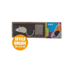 TIRAGRAFFI PER GATTO SUPPORTO UNGHIE GATTI 38 X 12,5 CM TIRA GRAFFI CON MENTA