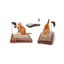 TIRAGRAFFI TIRA GRAFFI TREATMENT PER GATTI GATTO SPAZZOLA ERBA LIMA UNGHIE GIOCO