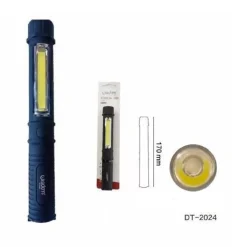 TORCIA DA LAVORO LAMPADA LUCE LED PORTATILE TASCABILE 170 MM EMERGENZA DT-2024