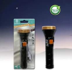 TORCIA ELETTRICA LUCE LED RICARICABILE USB PER ESCURSIONISMO CAMPEGGIO TX-8349