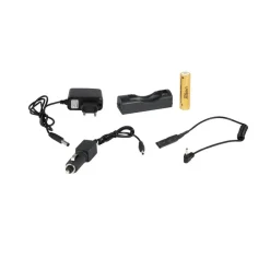 TORCIA LED RICARICABILE CREE T6 REGOLABILE MILITARE CON MIRINO PER FUCILE DT2006