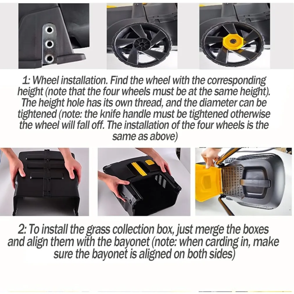 TOSAERBA ELETTRICO 1200 W TAGLIO 32 CM CAPACITÀ CESTO 30 LT A BATTERIA PER GIARDINI