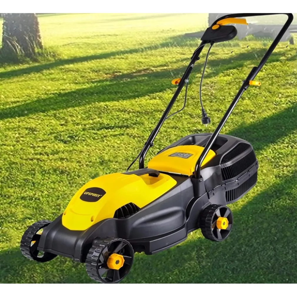 TOSAERBA ELETTRICO 1200 W TAGLIO 32 CM CAPACITÀ CESTO 30 LT A BATTERIA PER GIARDINI