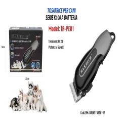 TOSATRICE RASOIO PER CANI PER IL TAGLIO DEL PELO SERIE K100 TA-PE01