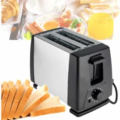 TOSTAPANE 750 WATT A 2 POSTI FETTE PANE 6 LIVELLI DI VELOCITÀ PER TOAST Q-T159