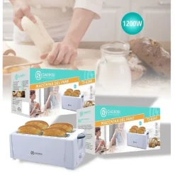 TOSTAPANE CLASSICO TOSTA FETTE PANE MULTIFUNZIONE 1200W VASSOIO BRICIOLE TX-8248