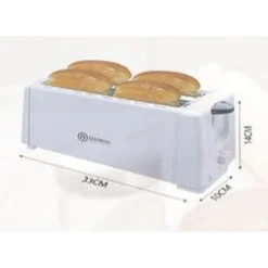 TOSTAPANE CLASSICO TOSTA FETTE PANE MULTIFUNZIONE 1200W VASSOIO BRICIOLE TX-8248