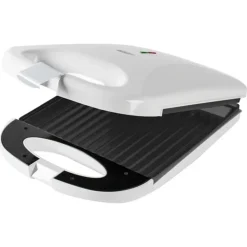 TOSTIERA ELETTRICA 1200 WATT PIASTRA PER SANDWICH AMPIE PIASTRE DI COTTURA ANTIADERENTI