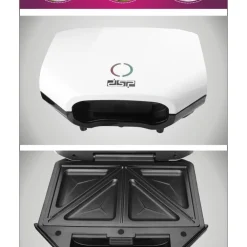 TOSTIERA ELETTRICA PIASTRA GRILL SANDWICH ANTIADERENTE TOSTAPANE ELETTRICO 750W