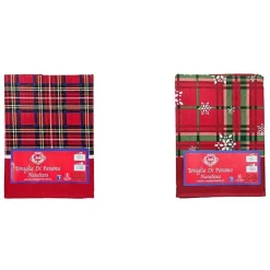 TOVAGLIA NATALIZIA PANAMA TESSUTO RESISTENTE TEMA NATALE VARIE FANTASIE 12 POSTI