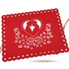 TOVAGLIETTA 40 X 30 CM FORMA RETTANGOLARE IN TESSUTO ROSSO SAN VALENTINO 95486