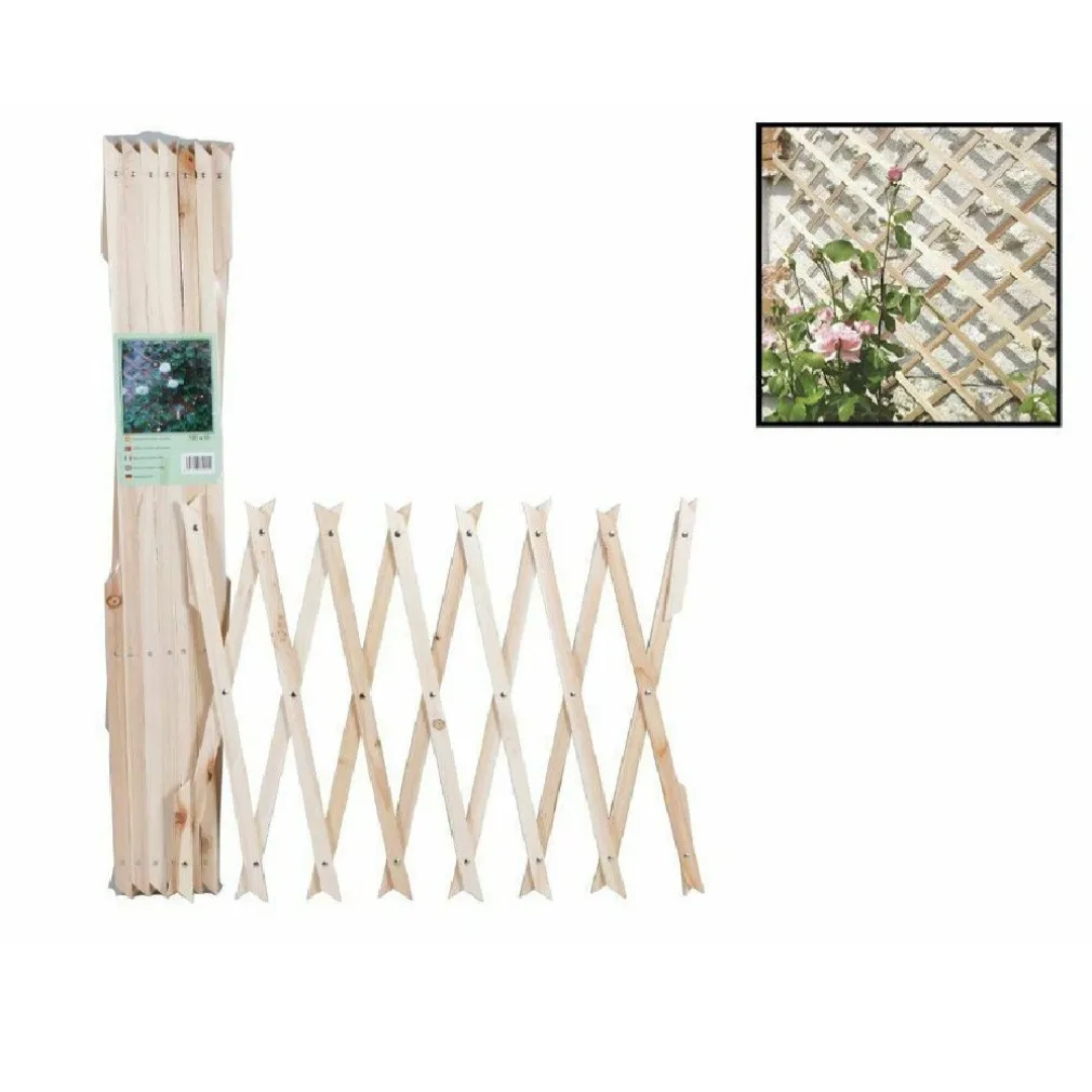 TRALICCIO LEGNO RETE ESTENSIBILE PIANTE RAMPICANTI STACCIONATA 180X60 CM 129682
