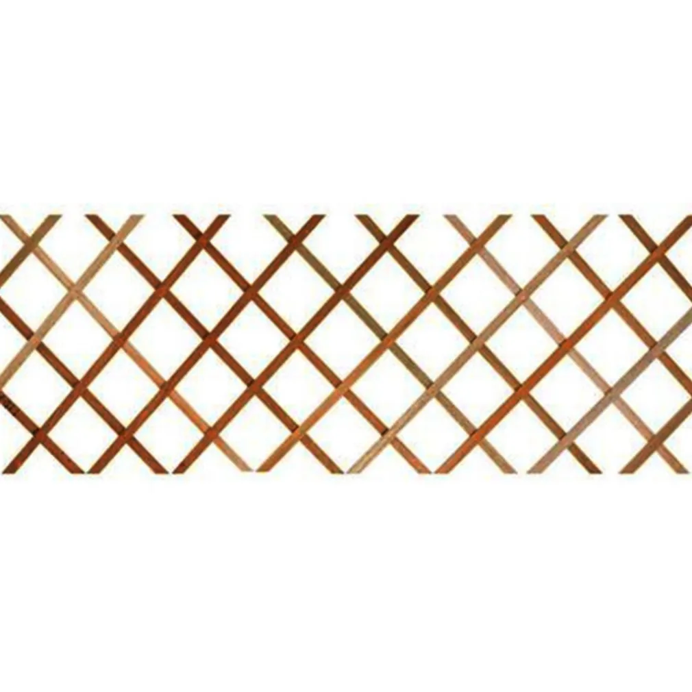 TRALICCIO RETE ESTENSIBILE IN LEGNO SCURO PER PARETE DA GIARDINO PIANTE 100X200