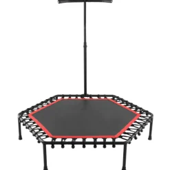 TRAMPOLINO TAPPETO MOLLE ELASTICO 150KG CON MANIGLIA DI SICUREZZA FITNESS SPORT