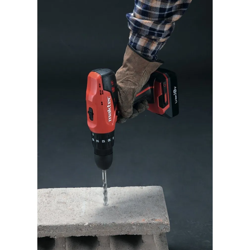 TRAPANO A BATTERIA CON PERCUSSIONE 18V LITIO MAKTEC BY MAKITA - MT081E