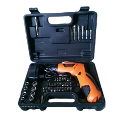 TRAPANO AVVITATORE 4.8 VOLT 45pz CON INNESTI ACCESSORI CONVERTIBILE IN VERTICALE