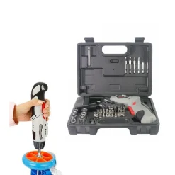 TRAPANO AVVITATORE A BATTERIA AL LITIO IN VALIGETTA 4,8V 48 PZ SNODABILE LED 48P