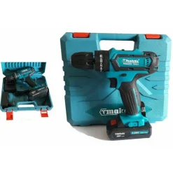 TRAPANO AVVITATORE A BATTERIA LITIO A PERCUSSIONE 26V DOPPIA BATTERIA + VALIGIA