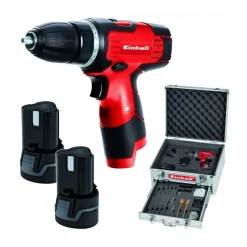TRAPANO AVVITATORE CON DOPPIA BATTERIA LITIO ACCESSORI EINHELL TH-CD 12-2 LI KIT