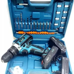 TRAPANO AVVITATORE DOPPIA BATTERIA A LITIO 36 V MAX + VALIGETTA 26 ACCESSORI LLD