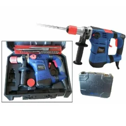 TRAPANO SCALPELLATORE MARTELLO DEMOLITORE 2050W 40MM TASSELLATORE 5 ACCESSORI