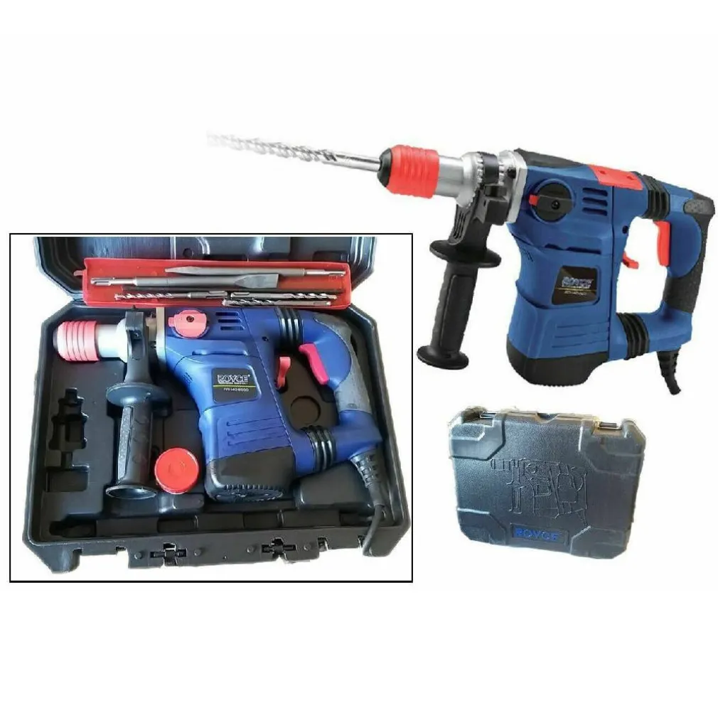 TRAPANO SCALPELLATORE MARTELLO DEMOLITORE 2050W 40MM TASSELLATORE 5 ACCESSORI