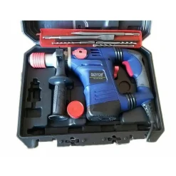 TRAPANO SCALPELLATORE MARTELLO DEMOLITORE 2050W 40MM TASSELLATORE 5 ACCESSORI