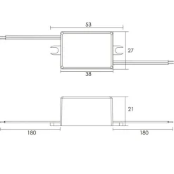 TRASFORMATORE LED DRIVER ALIMENTATORE DIMMERABILE 4 W 4-8V 500MA LAMPADE STRISCE