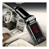 TRASMETTITORE BLUETOOTH VIVAVOCE CON DISPLAY FM LETTORE MP3 USB MODULATORE AUTO