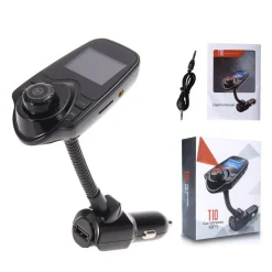 TRASMETTITORE FM BLUETOOTH WIRELESS T10 KIT AUTO VIVAVOCE LETTORE MP3 USB