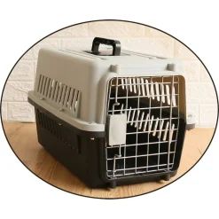 TRASPORTINO PER ANIMALI TRASPORTO GATTI CANI GABBIA VIAGGIO PORTATILE 66X47X46CM