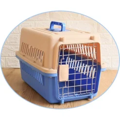 TRASPORTINO PER ANIMALI TRASPORTO GATTI CANI GABBIA VIAGGIO PORTATILE 66X47X46CM