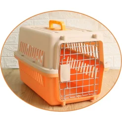 TRASPORTINO PER ANIMALI TRASPORTO GATTI CANI GABBIA VIAGGIO PORTATILE 66X47X46CM