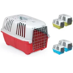 TRASPORTINO PRATIKO METAL DA VIAGGIO PORTA METALLICA PER CANI GATTI 48X31,5X33CM