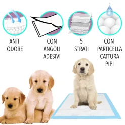 TRAVERSINE PER CANI E GATTI TAPPETI ASSORBENTI 60X90CM OFFERTA MIGLIOR PREZZO