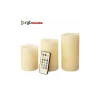 TRE CANDELE LED SENZA FIAMMA CON TELECOMANDO RGB VERA CERA PROFUMATE A VANIGLIA