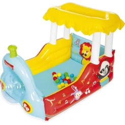 TRENINO GONFIABILE PER BAMBINI 2 ANNI+ PLAY CENTER 132X94X89CM CON PALLINE 93537
