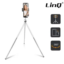 TREPPIEDE RUOTABILE A 360° TRIPOD A 3 SEZIONI TELESCOPICO PER SMARTPHONE HD-3057
