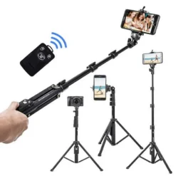 TREPPIEDE SELFIE STICK CON CONTROLLER BLUETOOTH SENZA FILI RIMOVIBILE Q-L1388