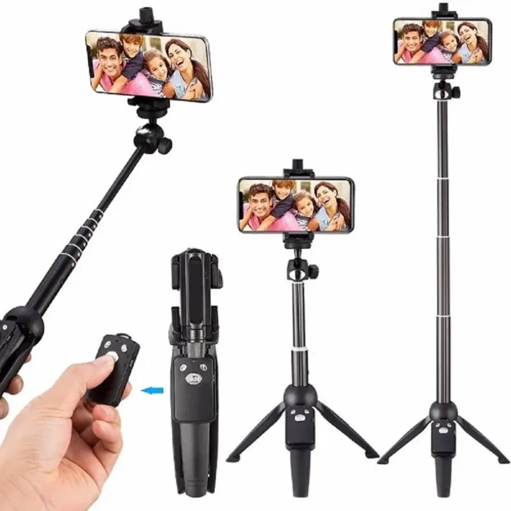 TREPPIEDI PER SELFIE STICK PER CELLULARE TELECAMERA CONTROLLER BLUETOOTH Q-LH8
